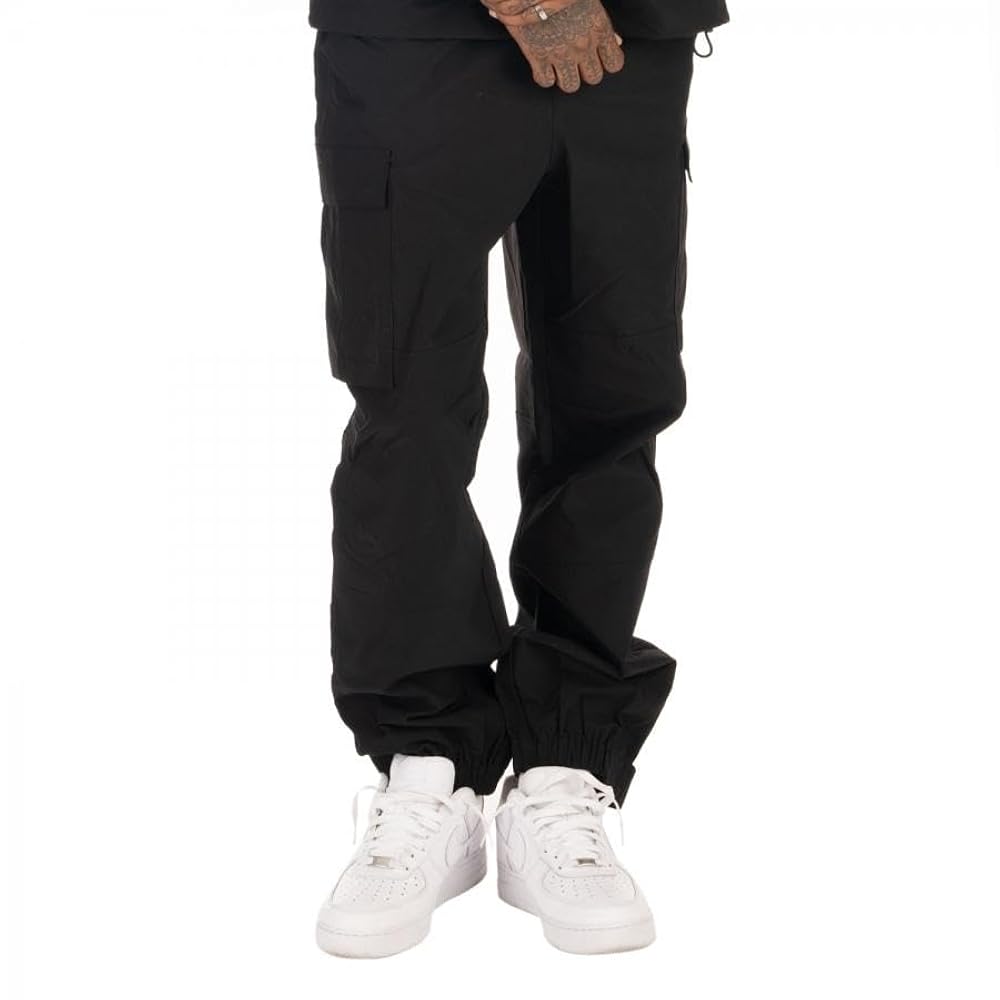 海外限定モデル 新品 プロクラブ ナイロンカーゴパンツ US Ｓ ブラック PRO CLUB プロクラブ ナイロンパンツ NYLON CARGO PANT カーゴ